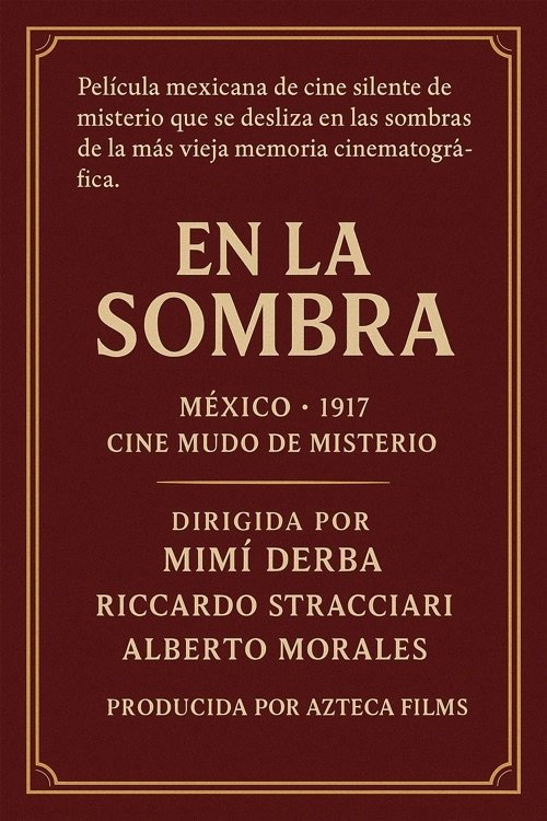 En la sombra poster