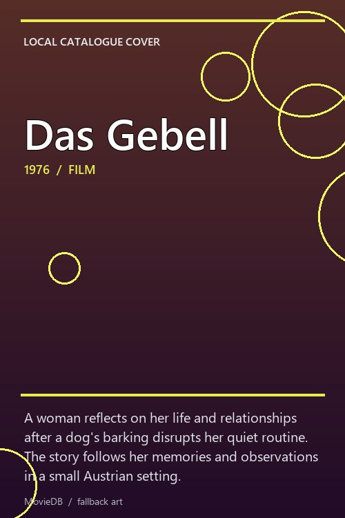 Das Gebell poster