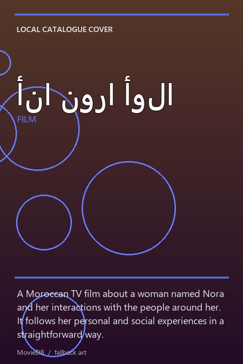 أنا نورا أولا poster
