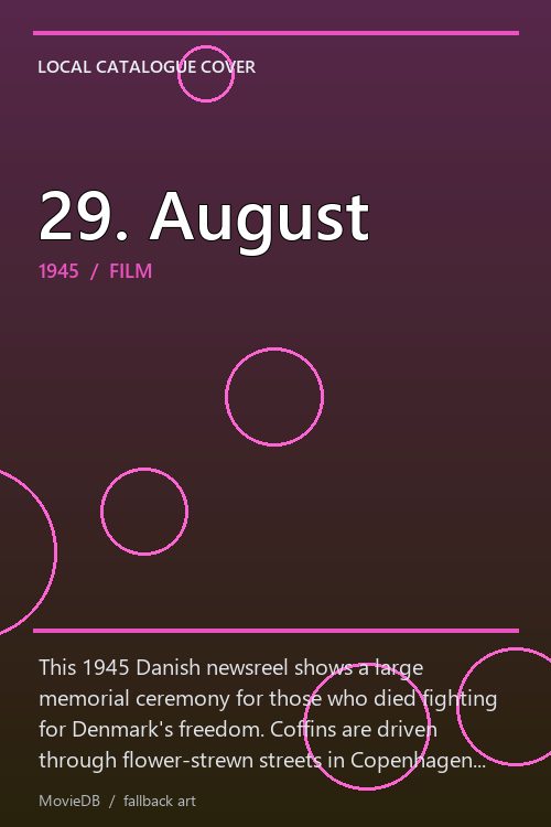 29. August poster