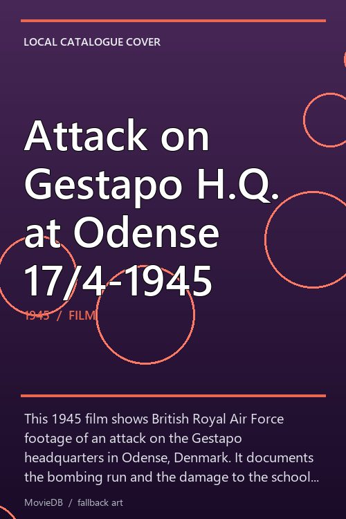Attack on Gestapo H.Q. at Odense 17/4-1945 poster