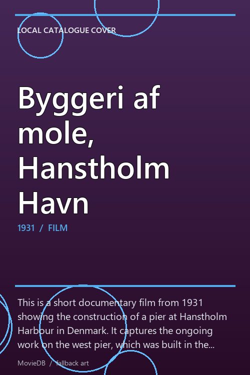 Byggeri af mole, Hanstholm Havn poster