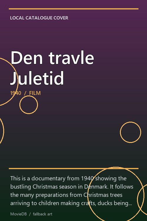 Den travle Juletid poster