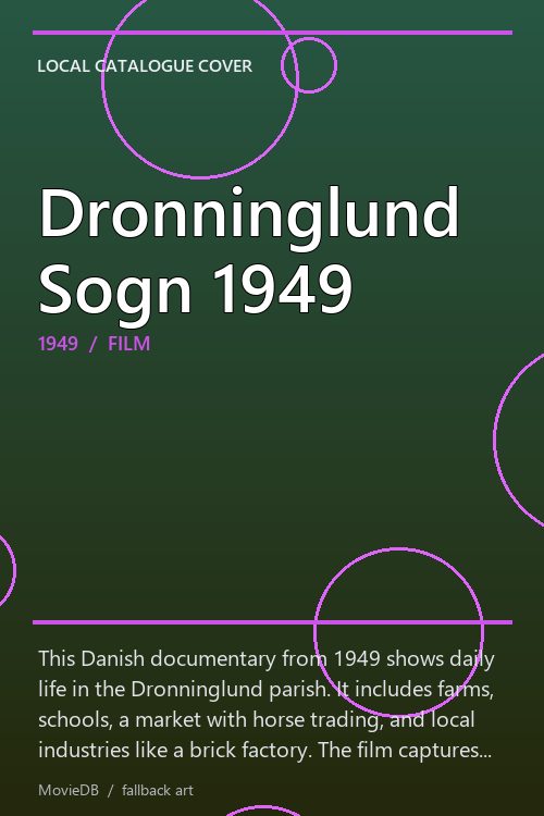 Dronninglund Sogn 1949 poster