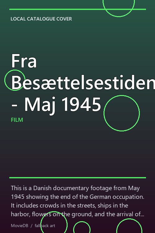 Fra Besættelsestiden - Maj 1945 poster