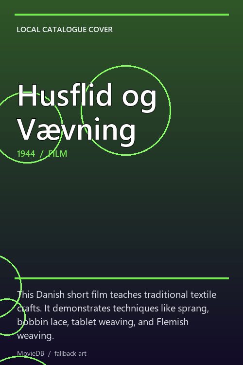 Husflid og Vævning poster