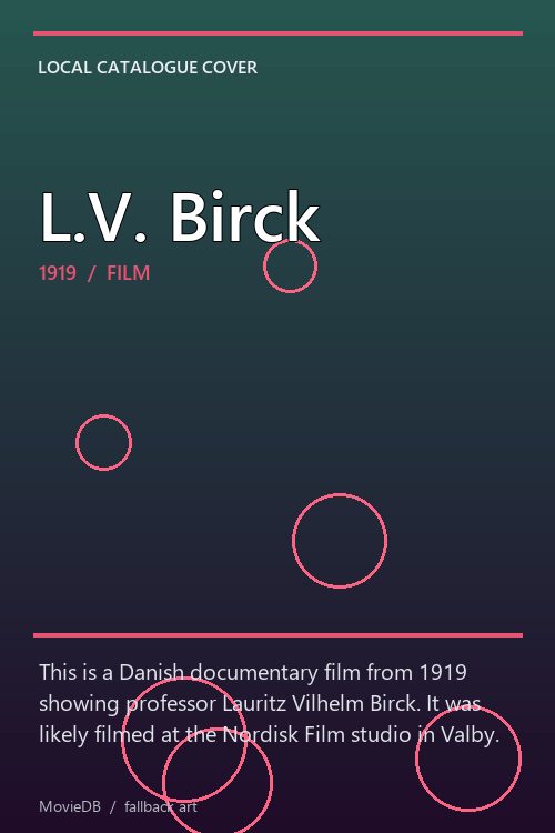 L.V. Birck poster