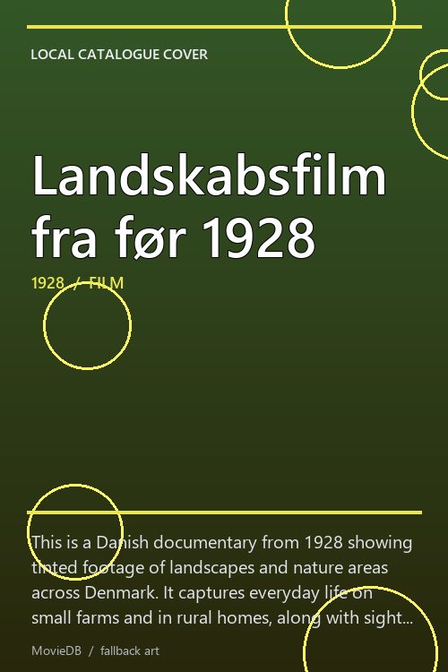 Landskabsfilm fra før 1928 poster