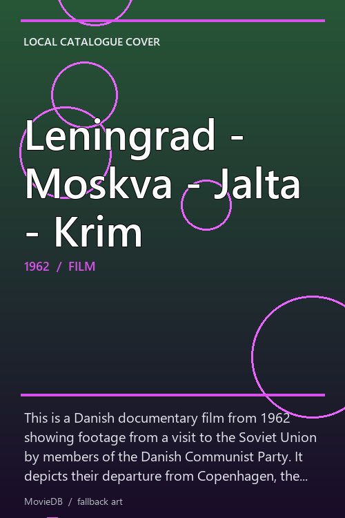 Leningrad - Moskva - Jalta - Krim poster