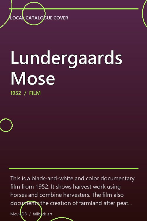 Lundergaards Mose poster