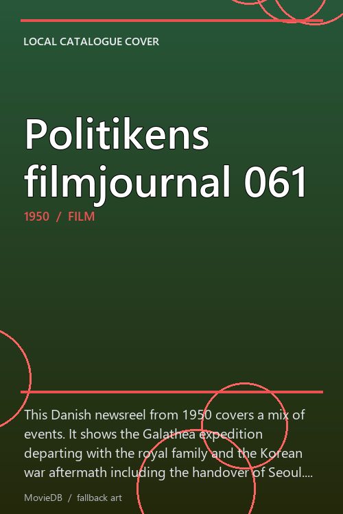 Politikens filmjournal 061 poster