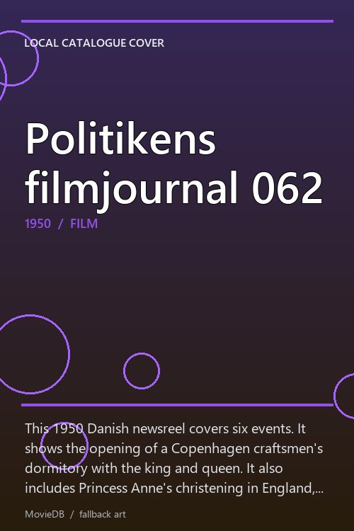 Politikens filmjournal 062 poster