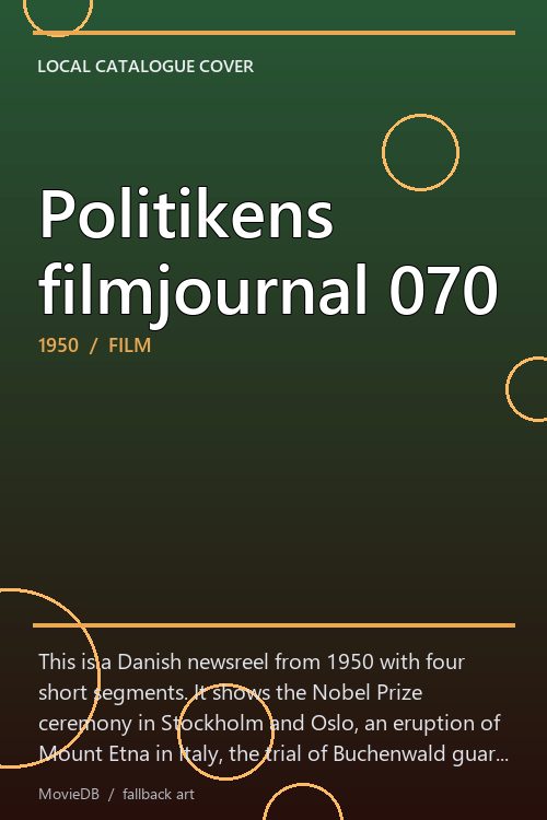 Politikens filmjournal 070 poster