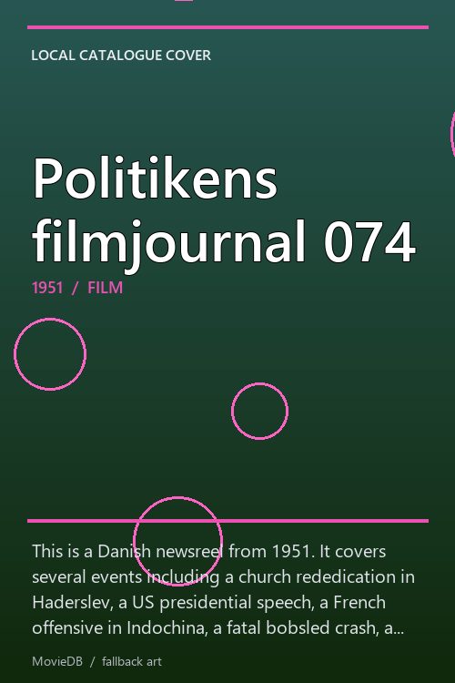 Politikens filmjournal 074 poster