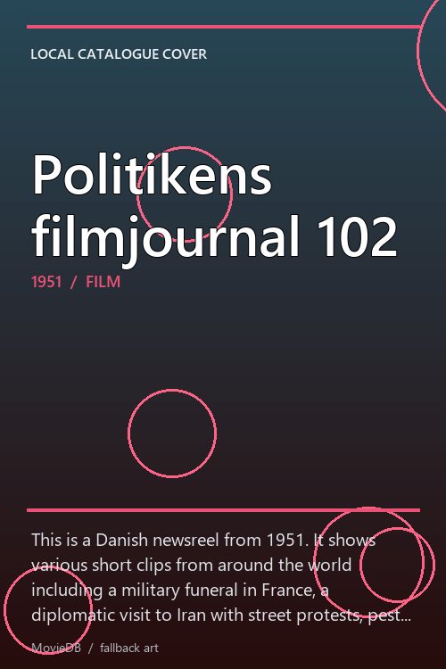 Politikens filmjournal 102 poster