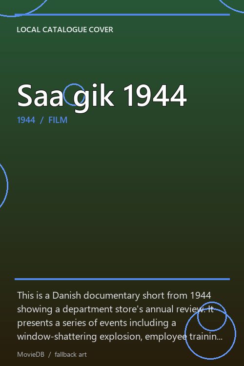 Saa gik 1944 poster