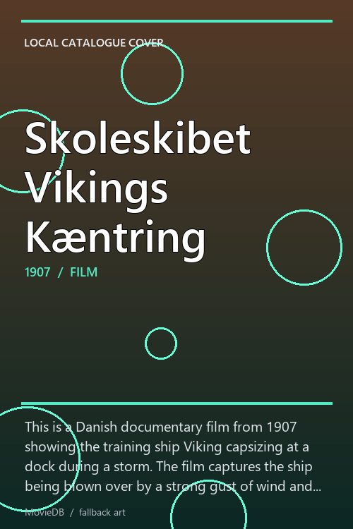 Skoleskibet Vikings Kæntring poster