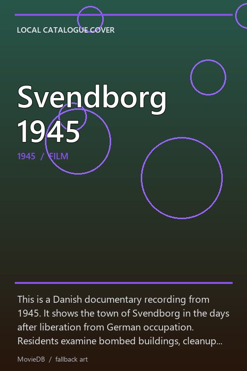 Svendborg 1945 poster