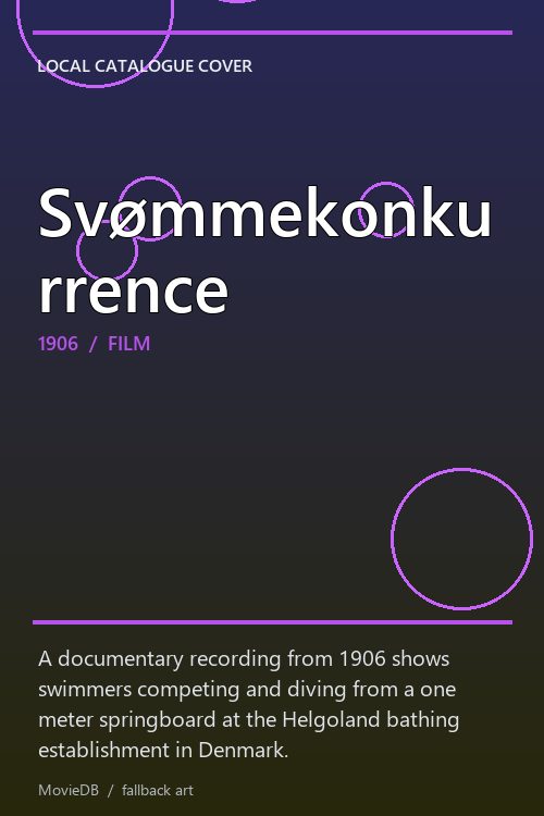 Svømmekonkurrence poster