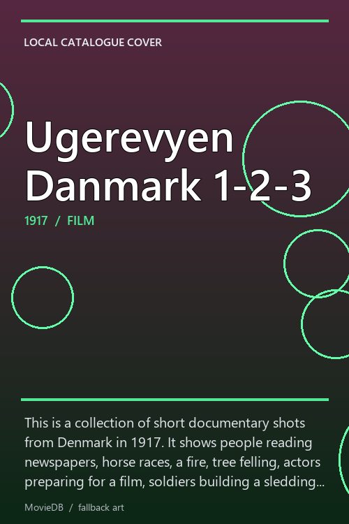 Ugerevyen Danmark 1-2-3 poster
