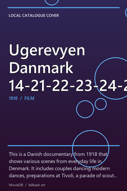 Ugerevyen Danmark 14-21-22-23-24-25-26-27-28-31 poster