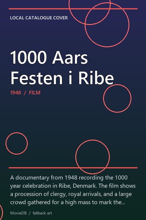 1000 Aars Festen i Ribe poster