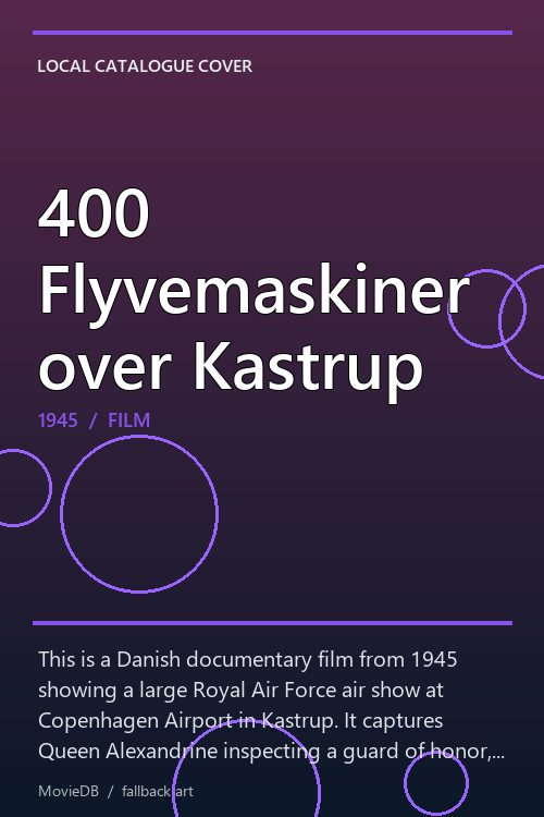 400 Flyvemaskiner over Kastrup poster