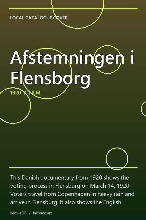Afstemningen i Flensborg poster