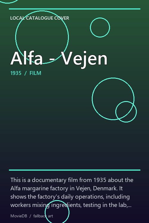 Alfa - Vejen poster