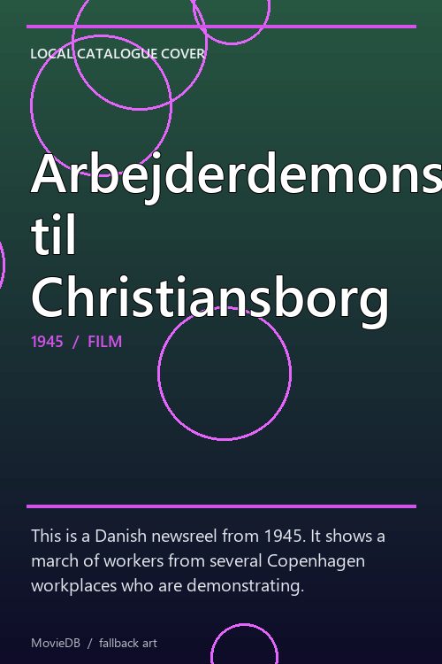 Arbejderdemonstration til Christiansborg poster