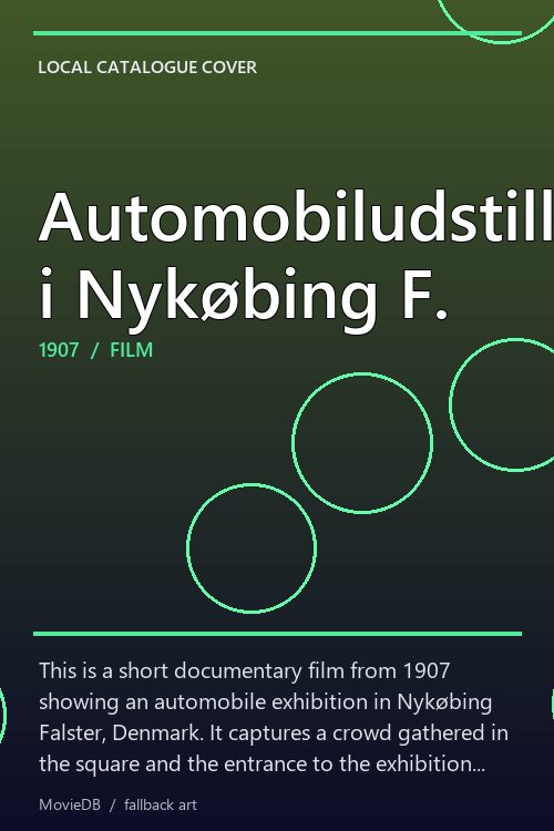 Automobiludstilling i Nykøbing F. poster