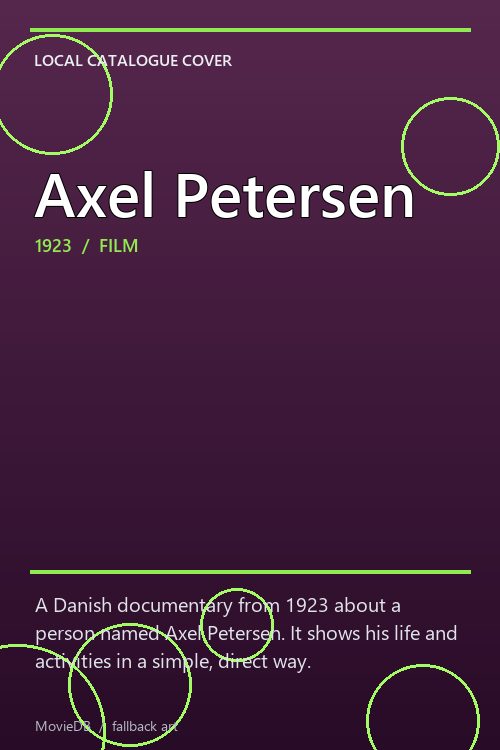 Axel Petersen poster