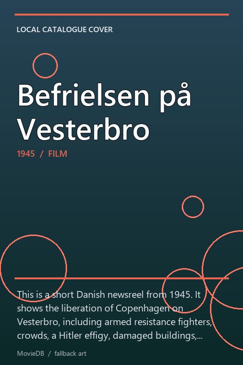 Befrielsen på Vesterbro poster