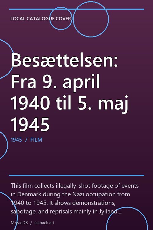Besættelsen: Fra 9. april 1940 til 5. maj 1945 poster