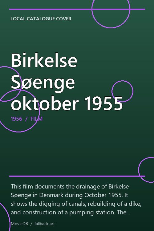 Birkelse Søenge oktober 1955 poster