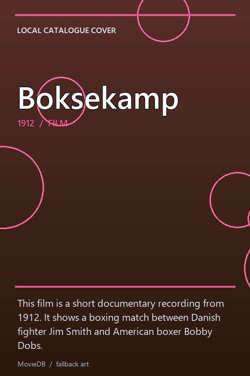 Boksekamp poster