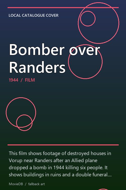 Bomber over Randers poster