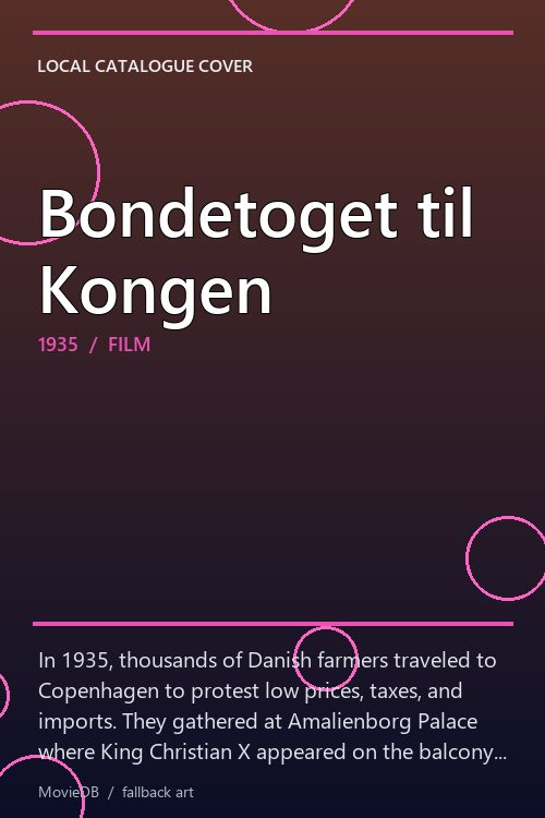 Bondetoget til Kongen poster