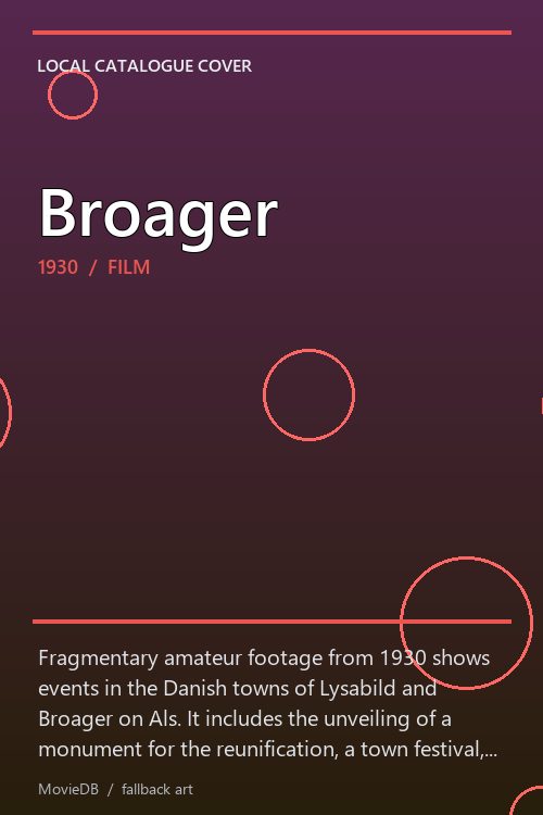 Broager poster