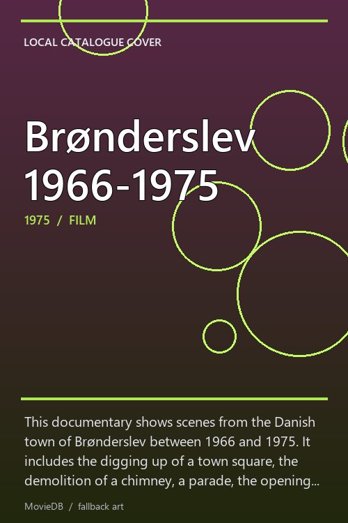 Brønderslev 1966-1975 poster