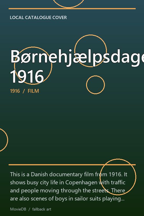 Børnehjælpsdagen 1916 poster