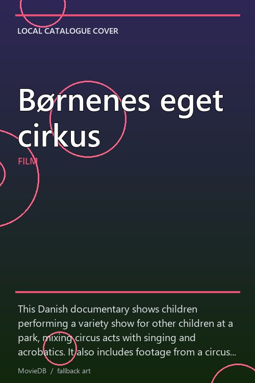 Børnenes eget cirkus poster
