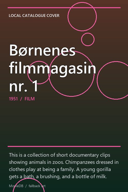 Børnenes filmmagasin nr. 1 poster