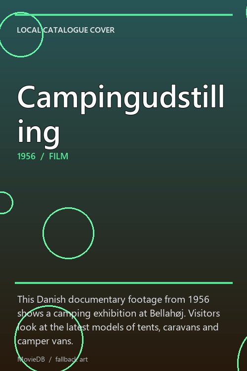 Campingudstilling poster