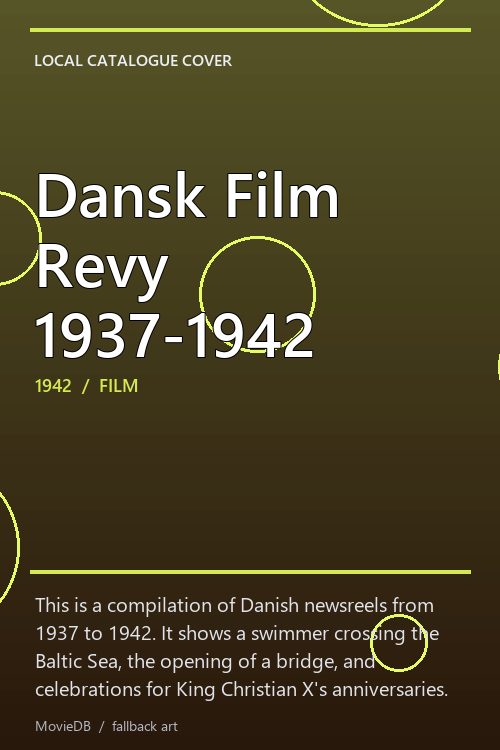 Dansk Film Revy 1937-1942 poster