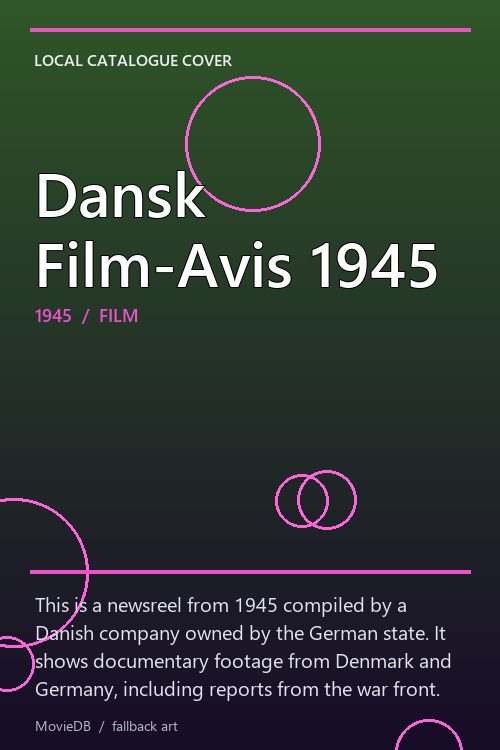 Dansk Film-Avis 1945 poster