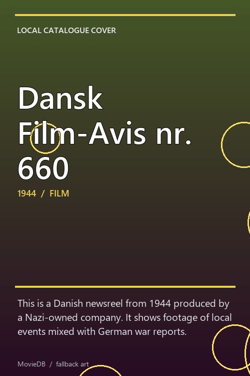 Dansk Film-Avis nr. 660 poster