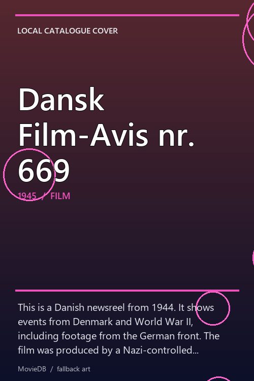 Dansk Film-Avis nr. 669 poster