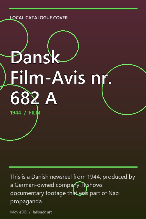 Dansk Film-Avis nr. 682 A poster
