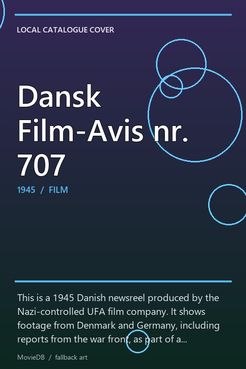 Dansk Film-Avis nr. 707 poster